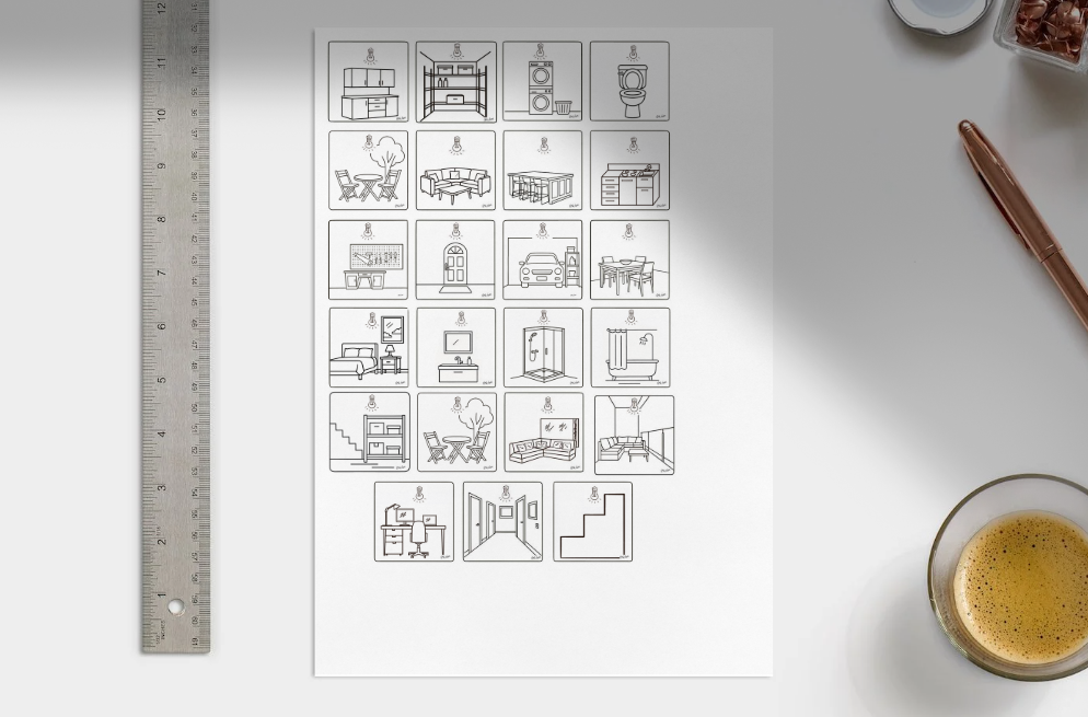 Vinyl stickers for light switches